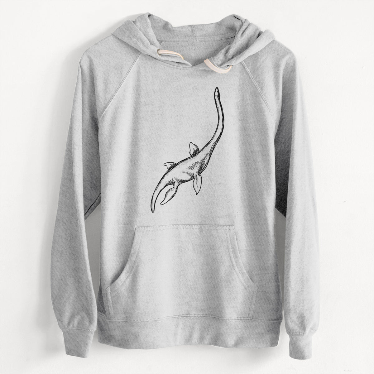 CLEARANCE - Plesiosaur - Plesiosaurus Dolichodeirus  - Unisex Slim Fit Loopback Terry Hoodie