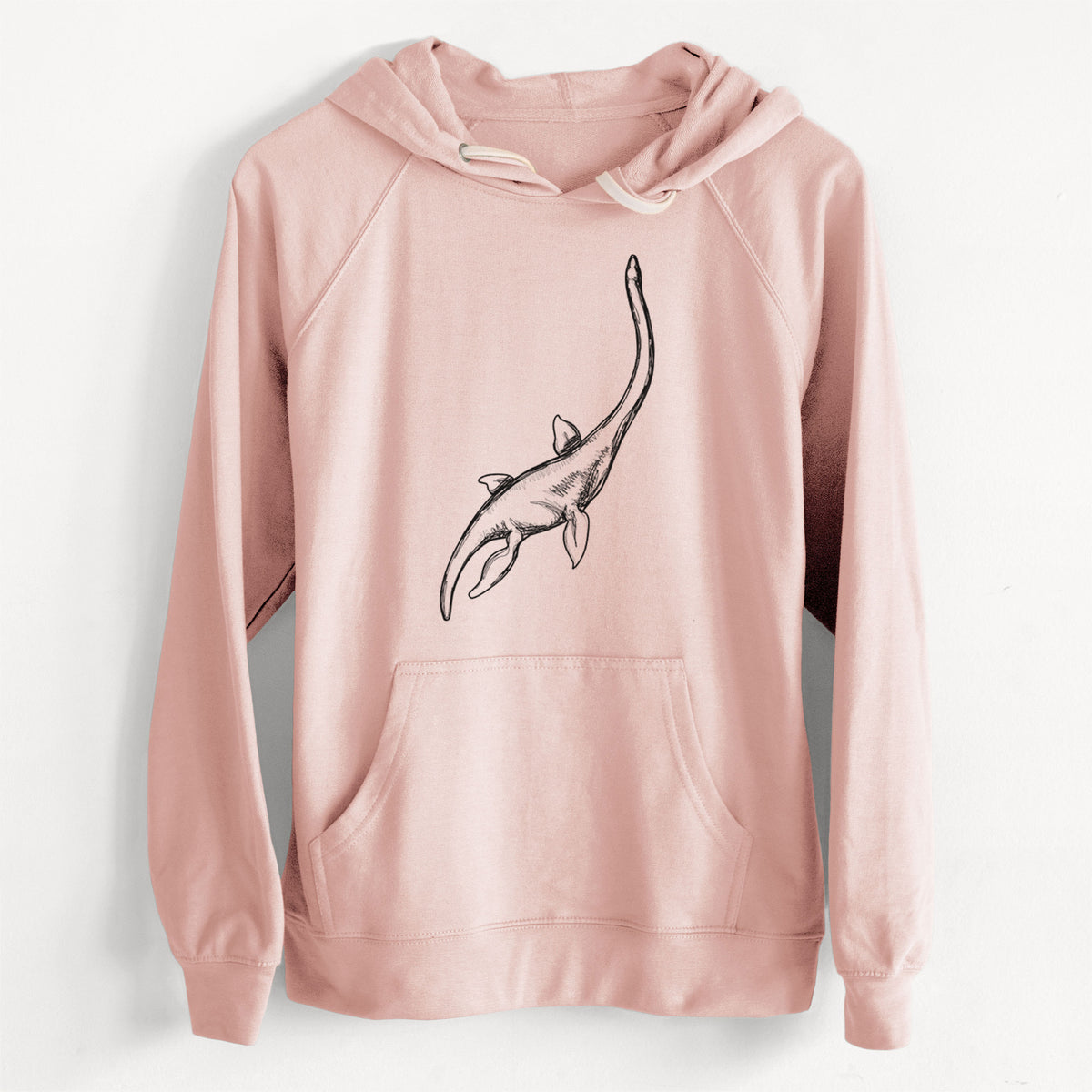 CLEARANCE - Plesiosaur - Plesiosaurus Dolichodeirus  - Unisex Slim Fit Loopback Terry Hoodie