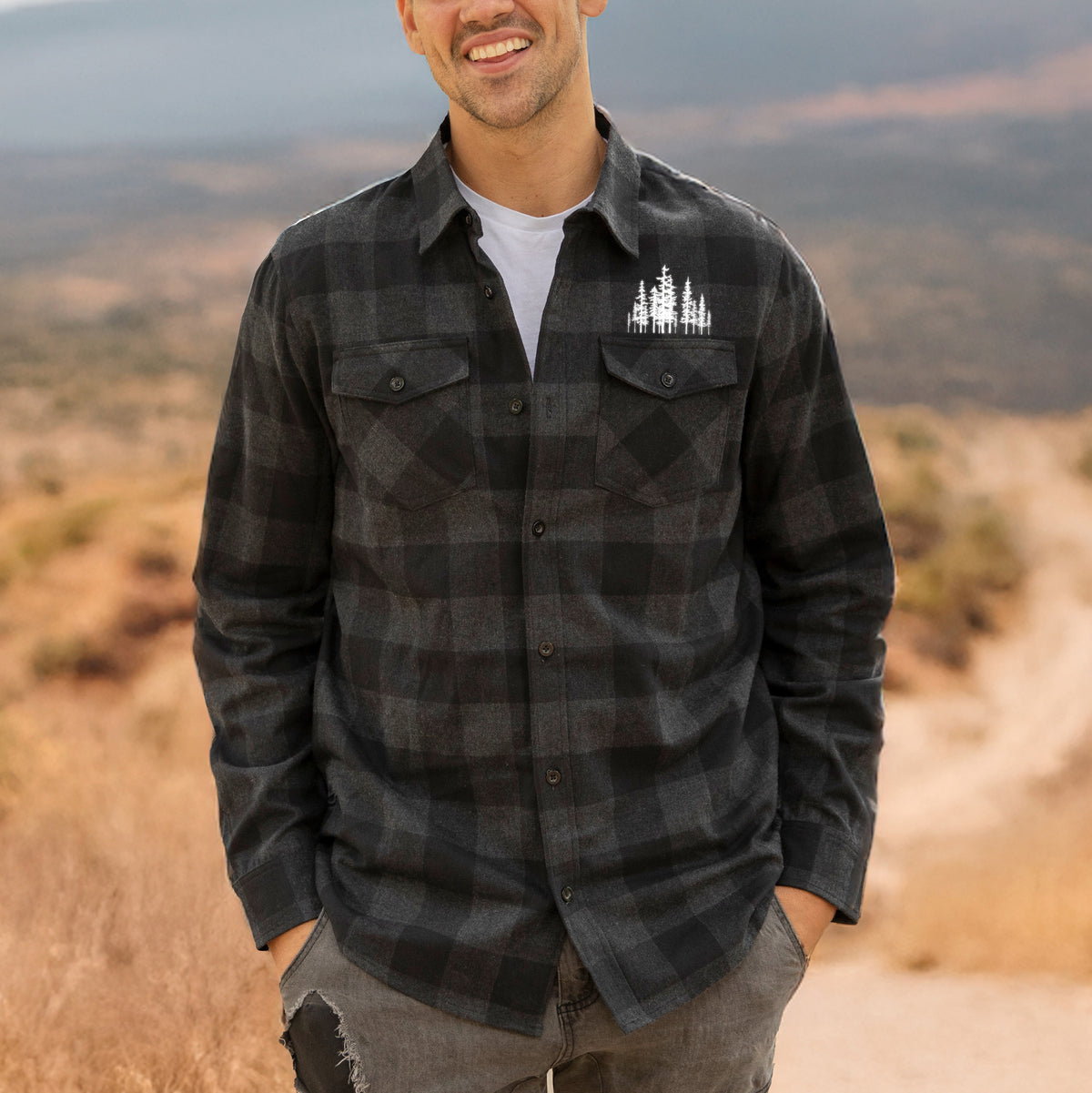 Evergreens  - Men&#39;s Flannel Shirt