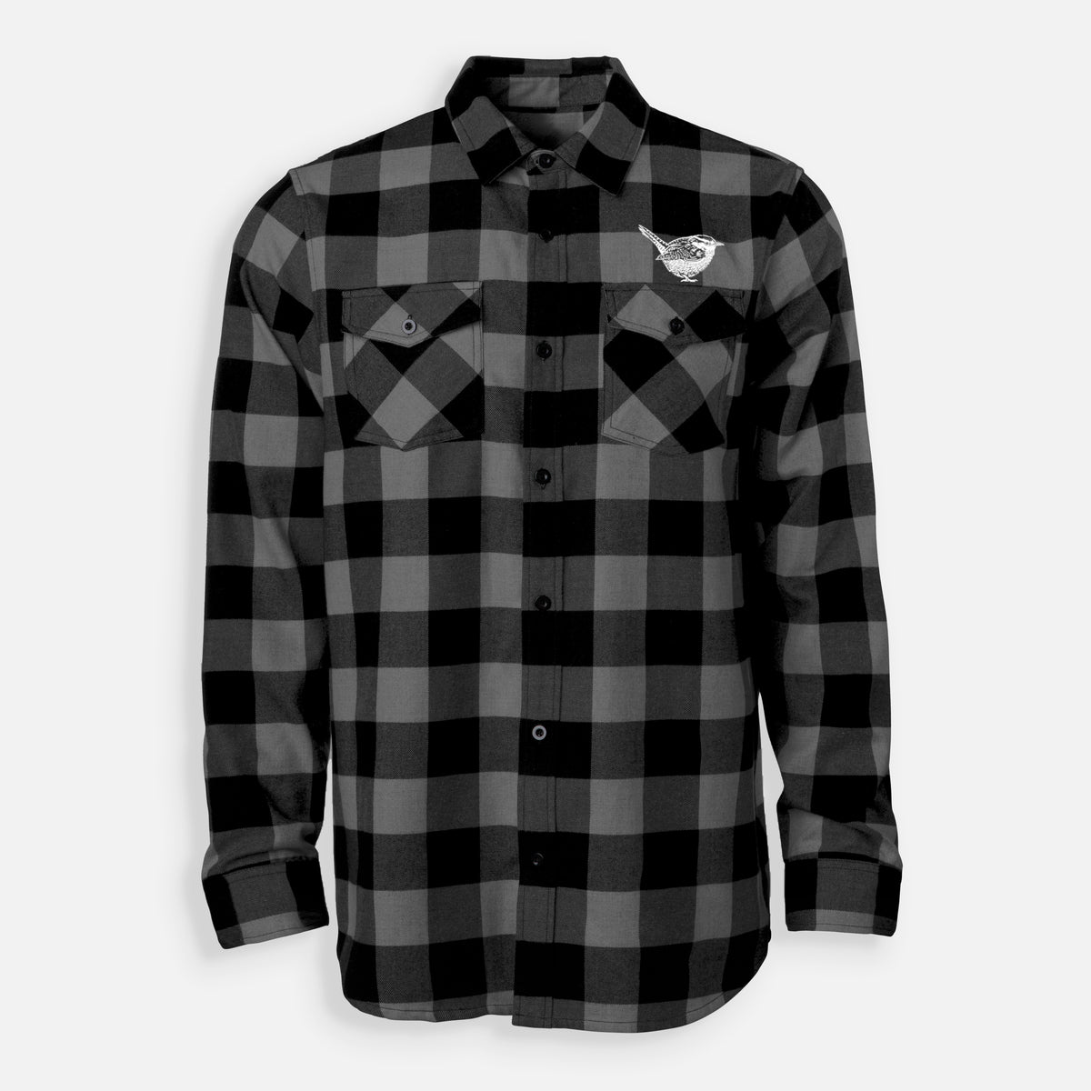 Carolina Wren  - Men&#39;s Flannel Shirt