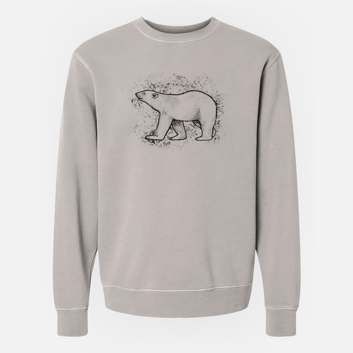 Polar Bear - Unisex Pigment Dyed Crew Sweatshirt