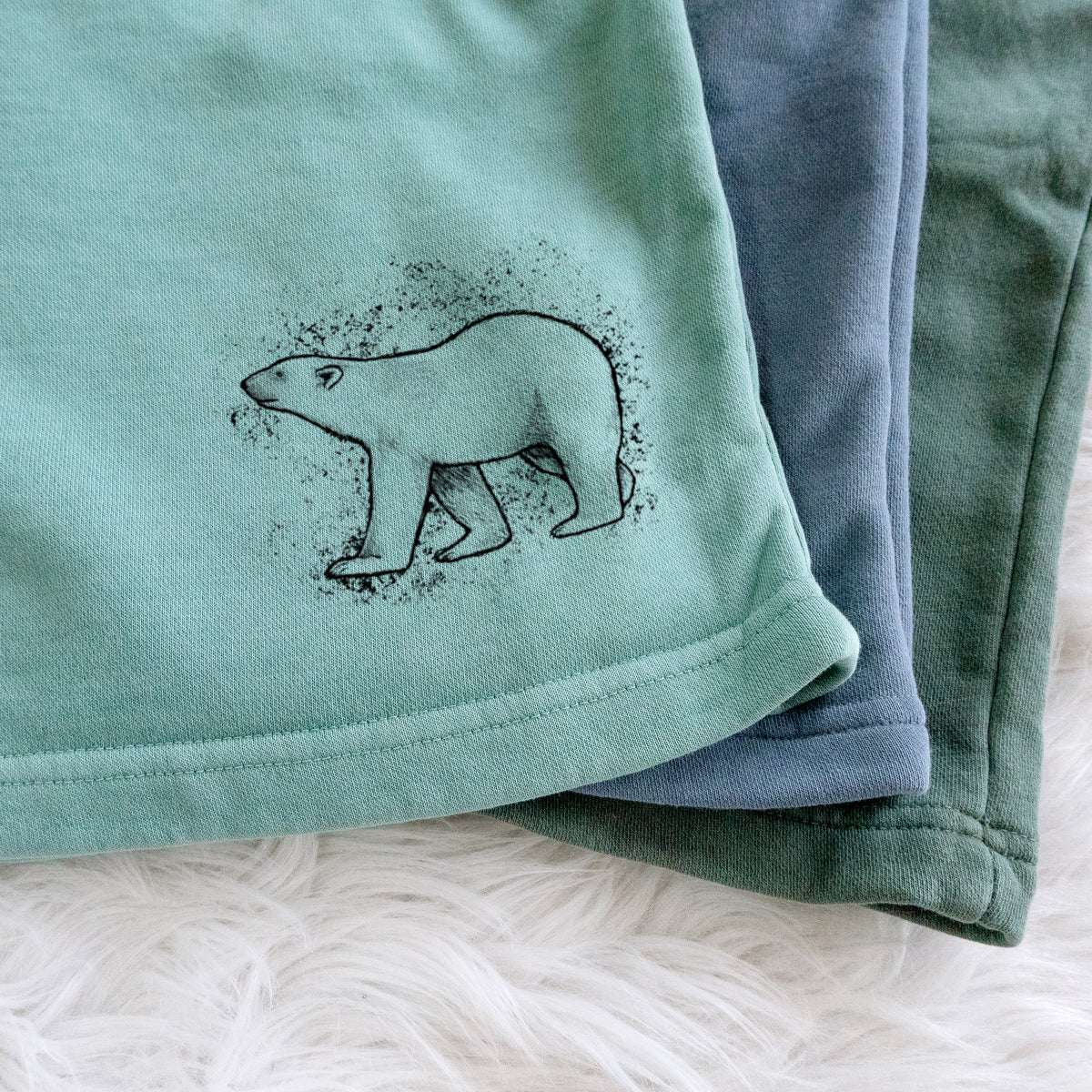 Polar Bear - Unisex Pigment Dyed Shorts