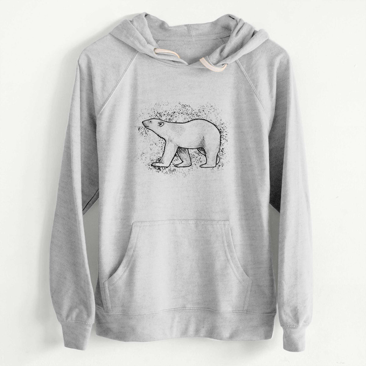 CLEARANCE - Polar Bear  - Unisex Slim Fit Loopback Terry Hoodie