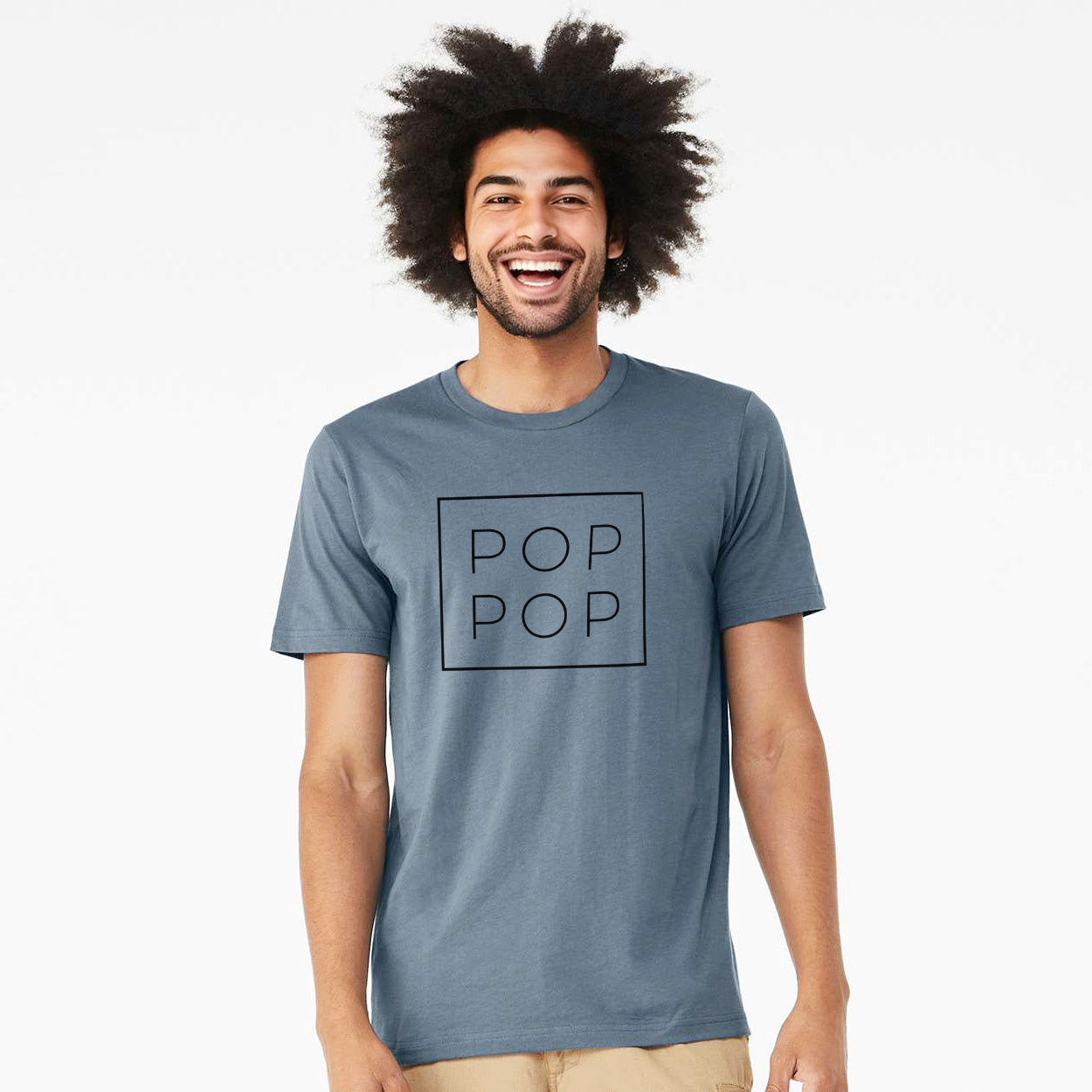 Pop Pop Boxed - Lightweight 100% Cotton Unisex Crewneck