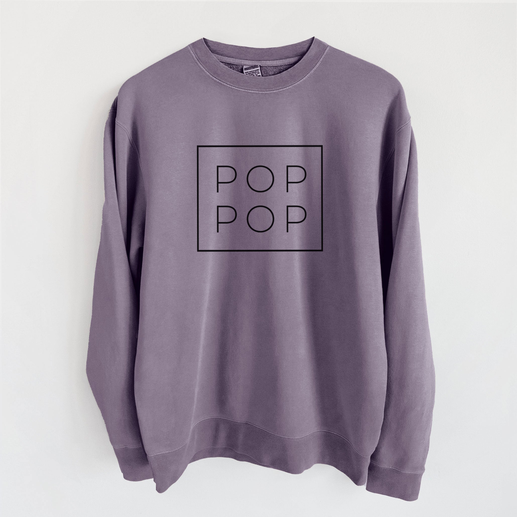 Pop Pop Boxed - Unisex Pigment Dyed Crew Sweatshirt