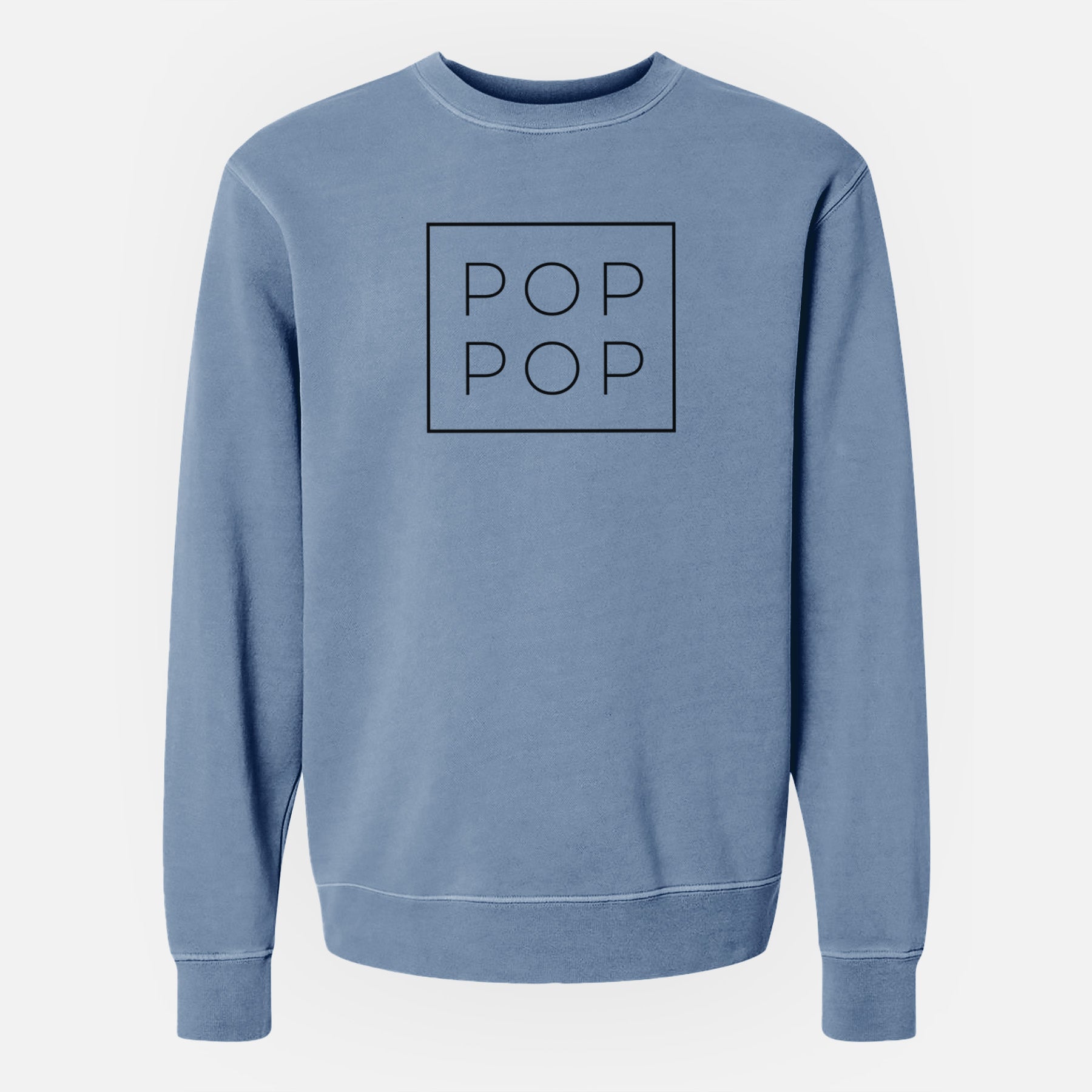 Pop Pop Boxed - Unisex Pigment Dyed Crew Sweatshirt
