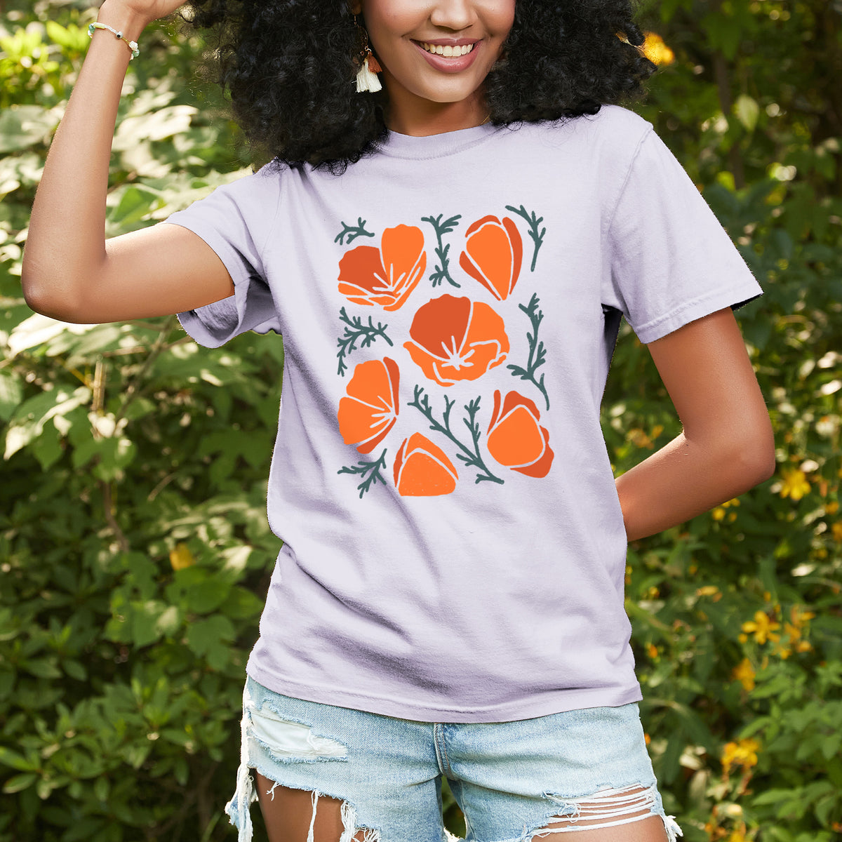 Poppy Vibes - Unisex Comfort Colors Garment-Dyed Heavyweight T-shirt