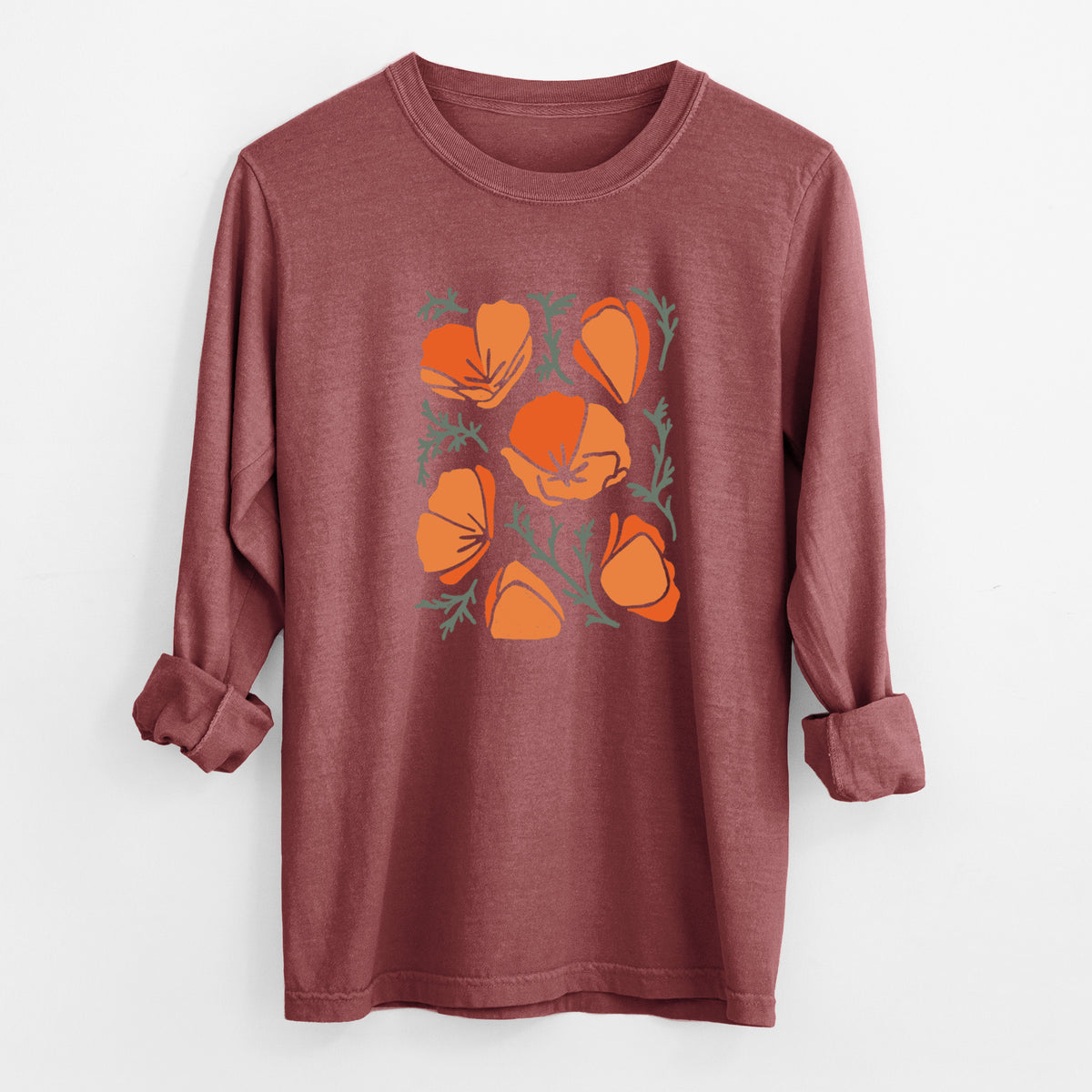 Poppy Vibes - Unisex Comfort Colors 100% Cotton Long Sleeve