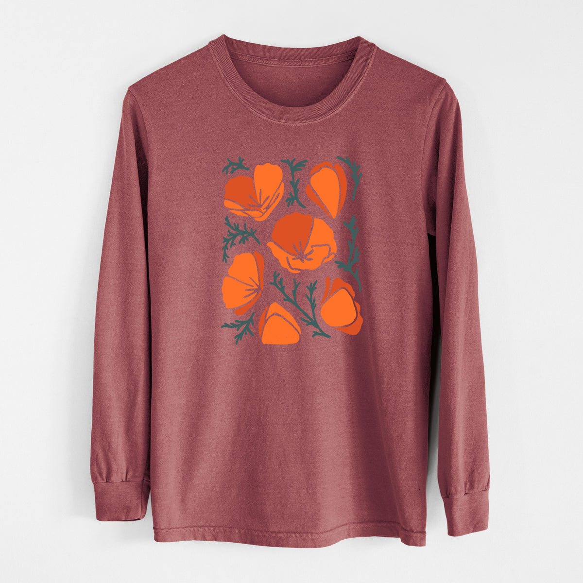 Poppy Vibes - Unisex Comfort Colors 100% Cotton Long Sleeve