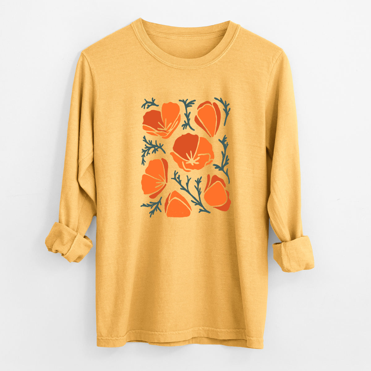 Poppy Vibes - Unisex Comfort Colors 100% Cotton Long Sleeve
