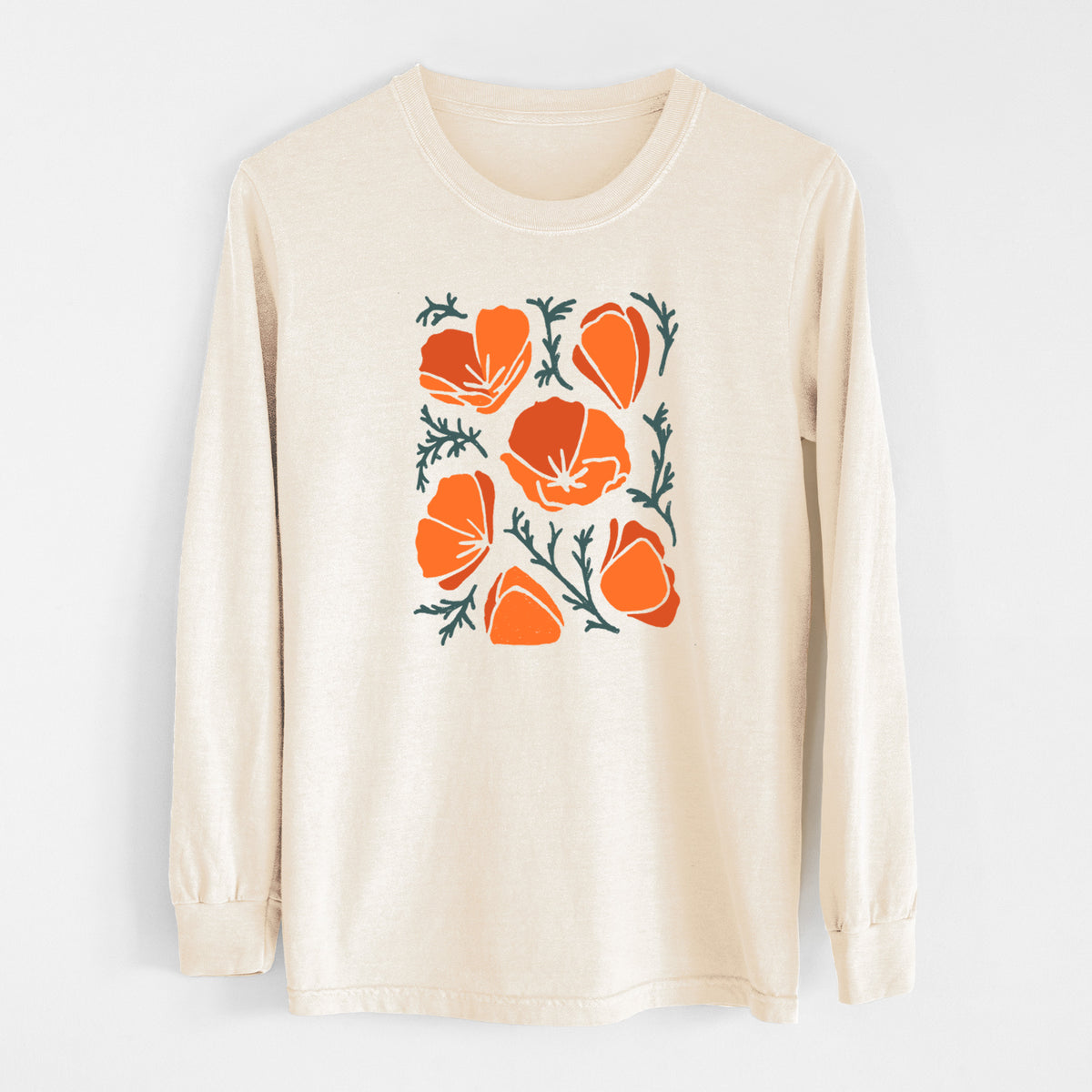 Poppy Vibes - Unisex Comfort Colors 100% Cotton Long Sleeve