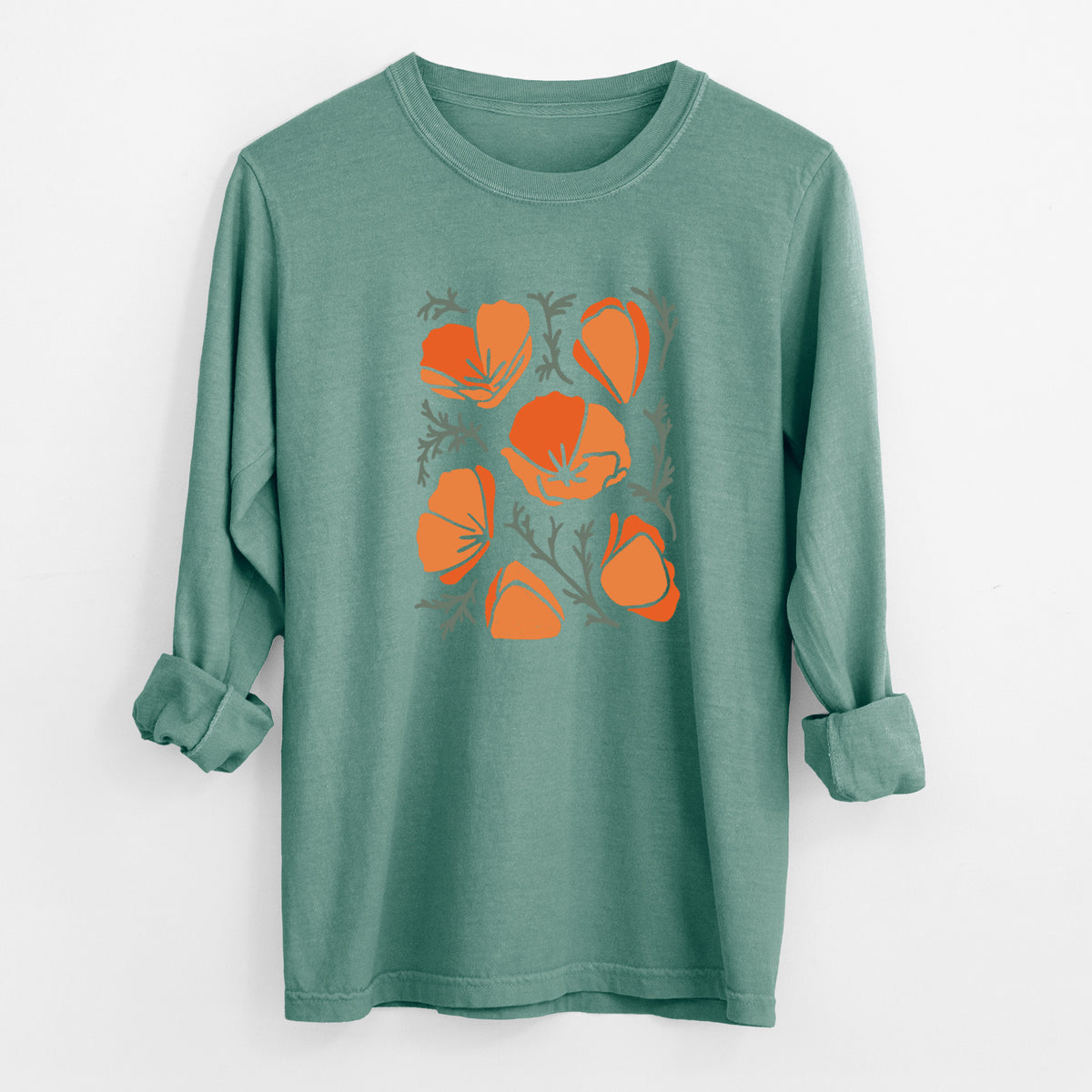 Poppy Vibes - Unisex Comfort Colors 100% Cotton Long Sleeve