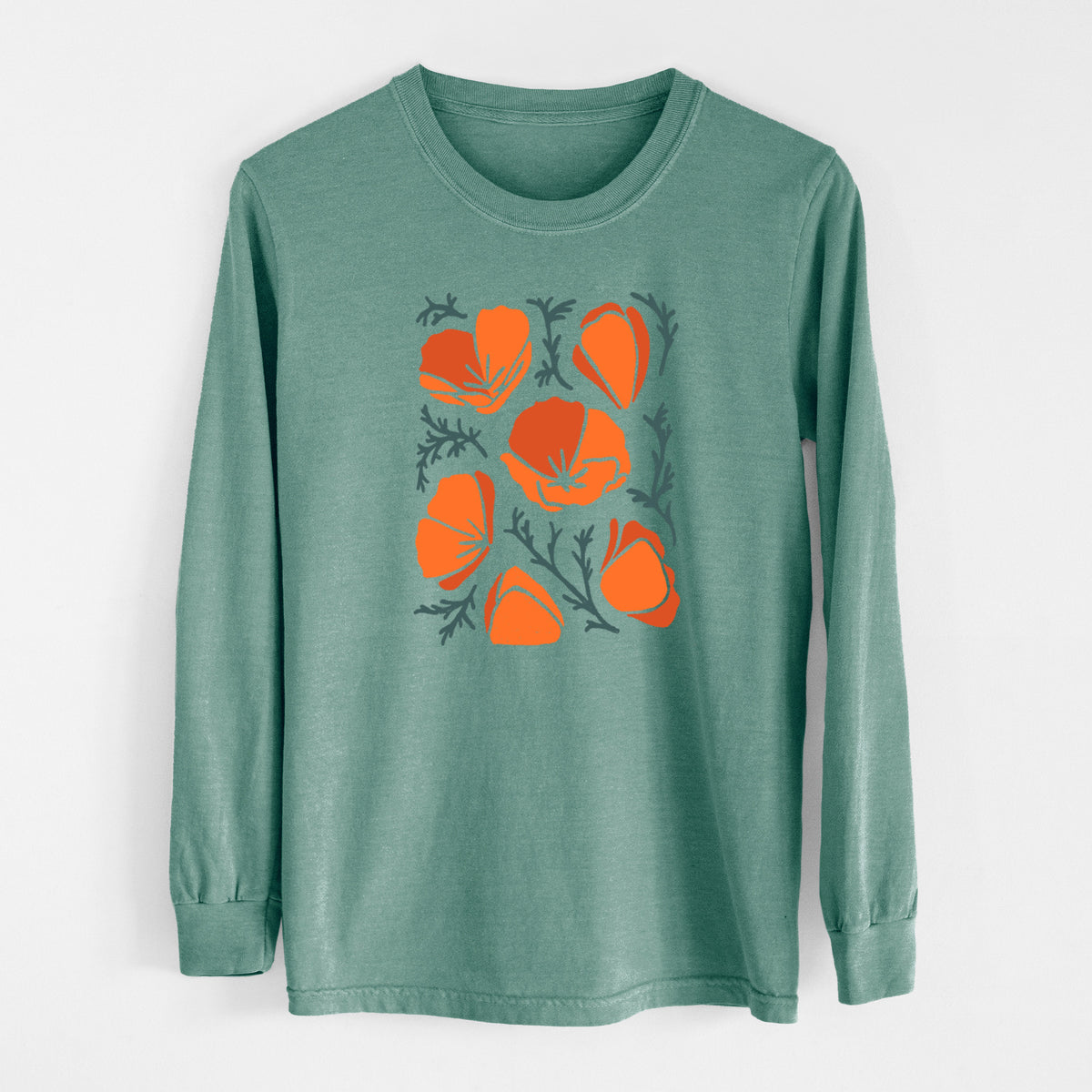 Poppy Vibes - Unisex Comfort Colors 100% Cotton Long Sleeve