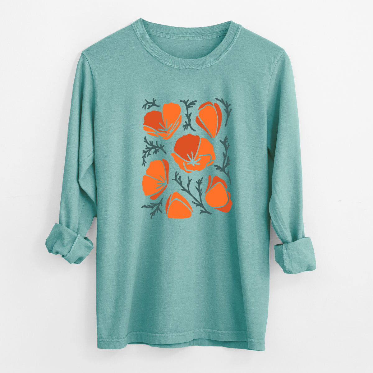 Poppy Vibes - Unisex Comfort Colors 100% Cotton Long Sleeve