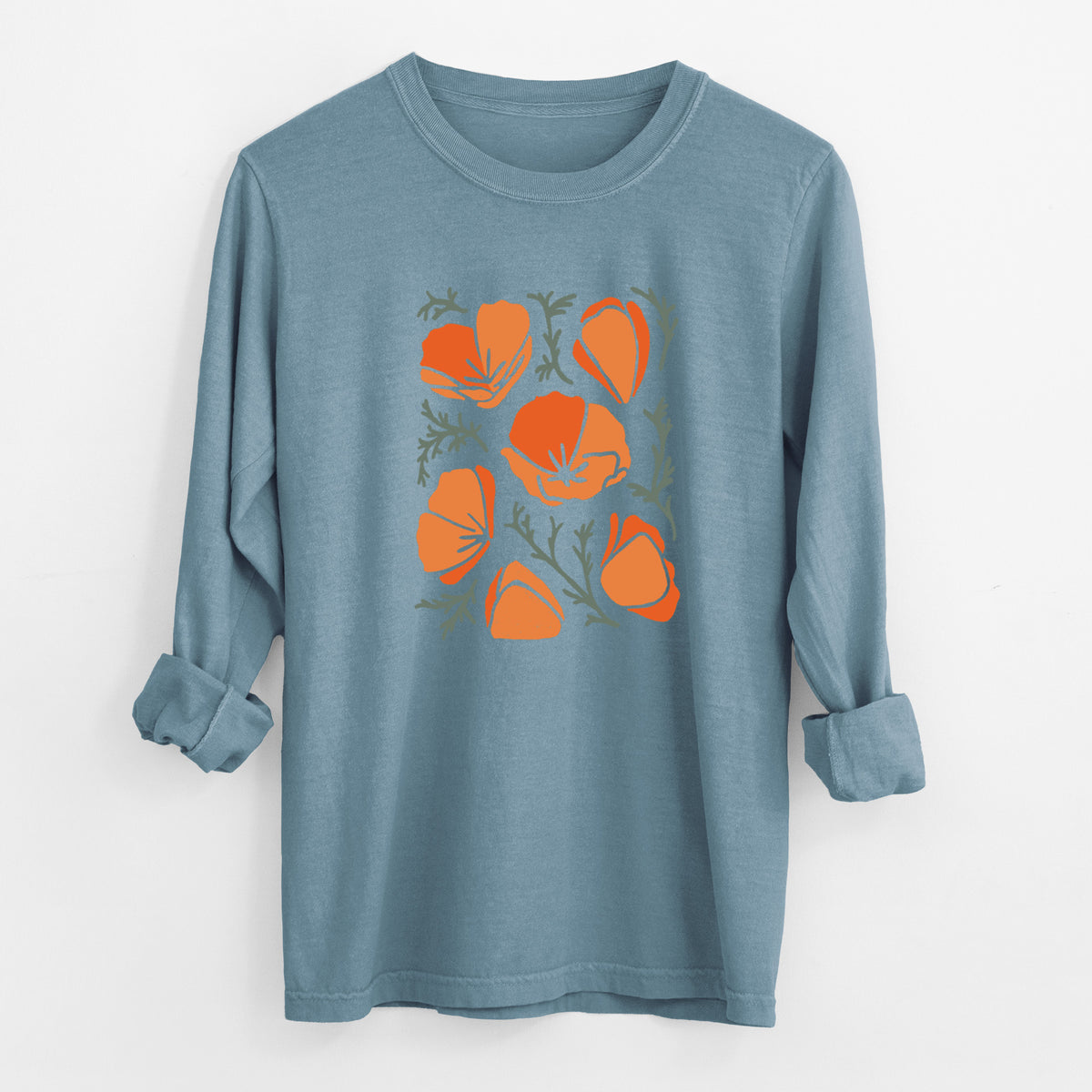 Poppy Vibes - Unisex Comfort Colors 100% Cotton Long Sleeve