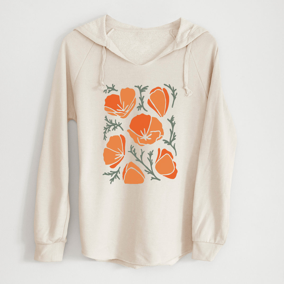 Poppy Vibes - Cali Wave Hooded Sweatshirt