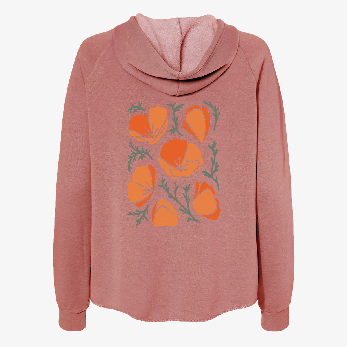 PoppyVibes - Women's Cali Wave Zip-Up Sweatshirt