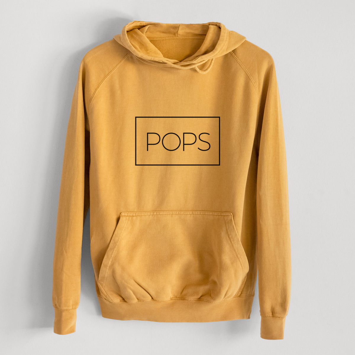 Pops Boxed 1 line  - Mid-Weight Unisex Vintage 100% Cotton Hoodie