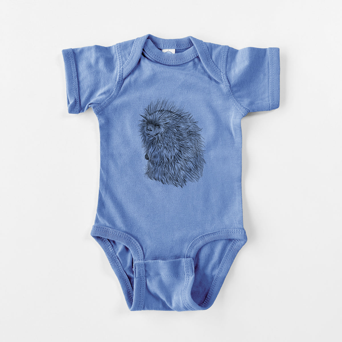 North American Porcupine - Erethizon dorsatum - Baby Fine Jersey Bodysuit