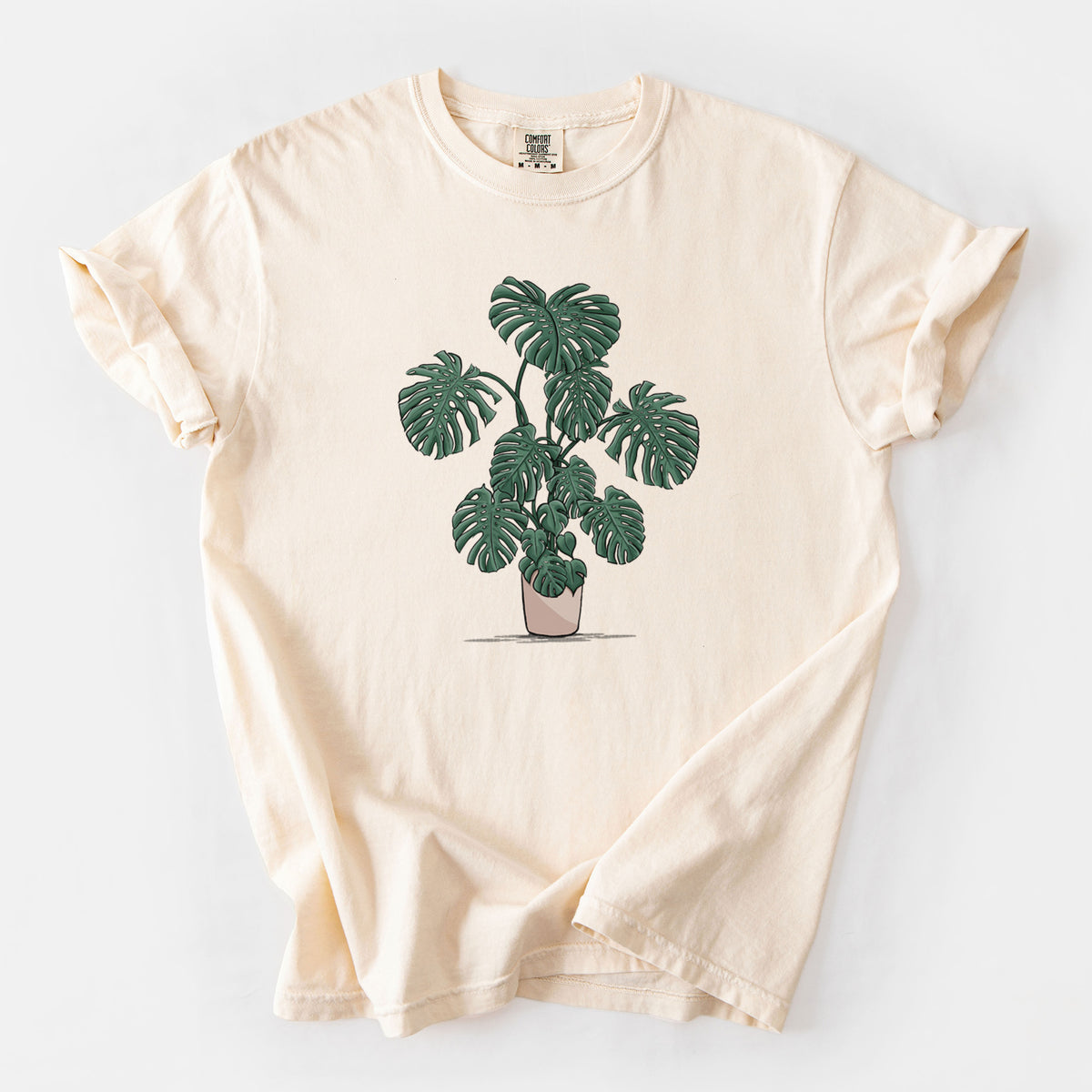 Potted Monstera Plant - Unisex Comfort Colors Garment-Dyed Heavyweight T-shirt