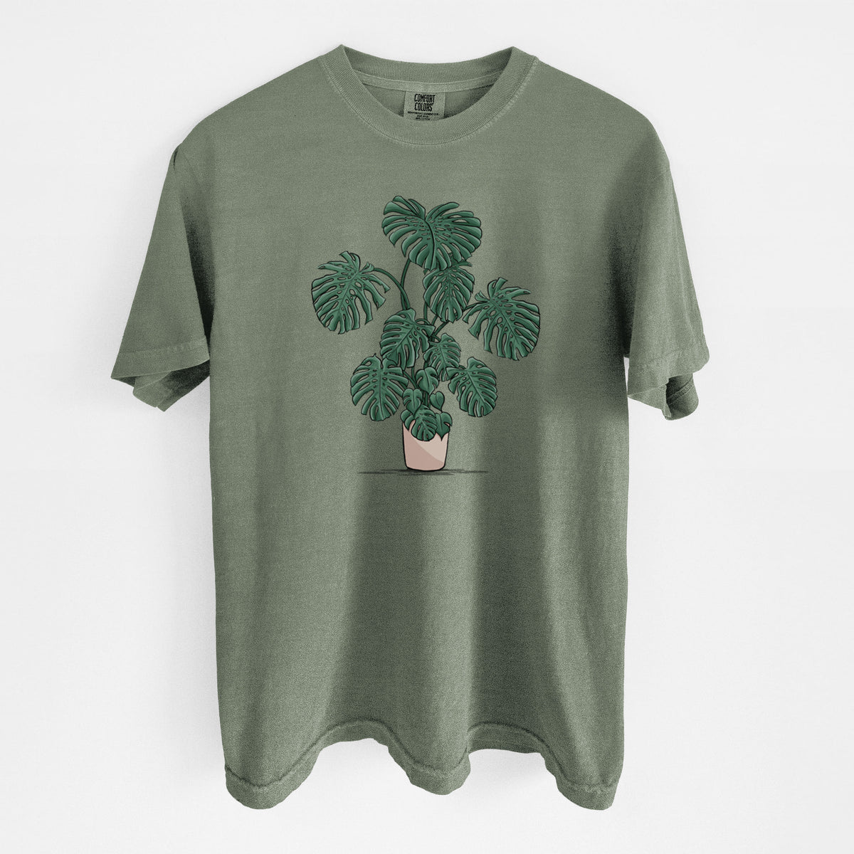 Potted Monstera Plant - Unisex Comfort Colors Garment-Dyed Heavyweight T-shirt