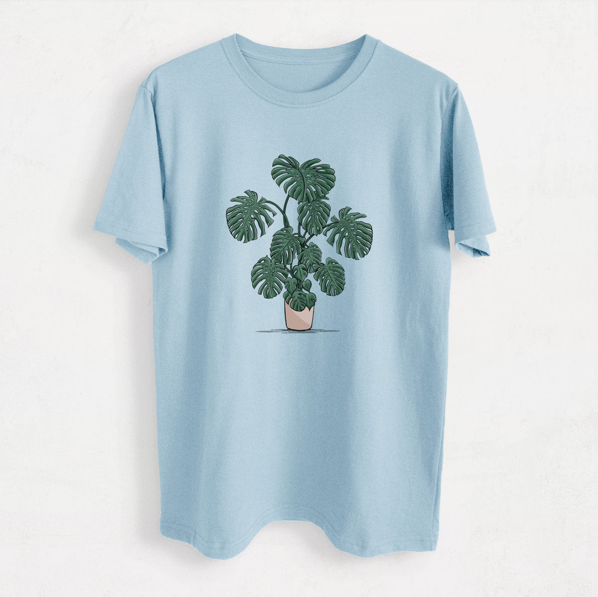 Potted Monstera Plant - Heavyweight Men&#39;s 100% Organic Cotton Tee