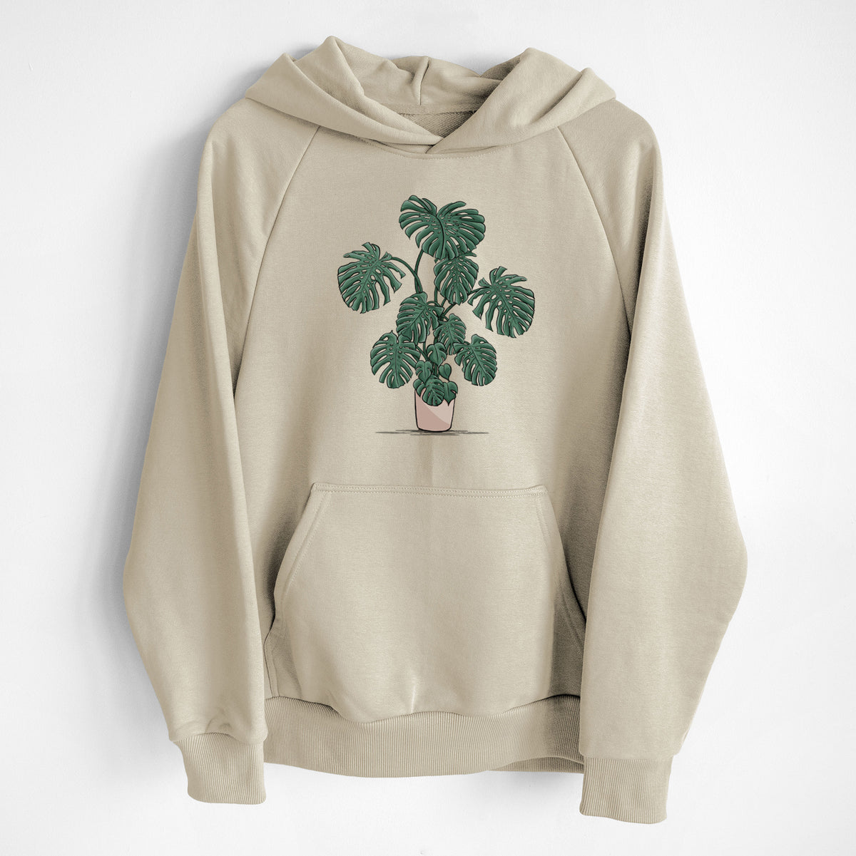 Potted Monstera Plant - UltraLuxe Heavyweight French Terry Hoodie