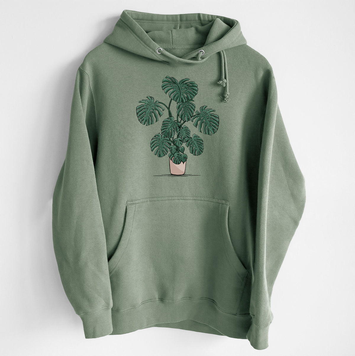 Potted Monstera Plant - Heavyweight Fleece Hoodie