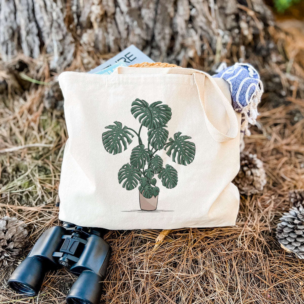 Potted Monstera Plant - Tote Bag