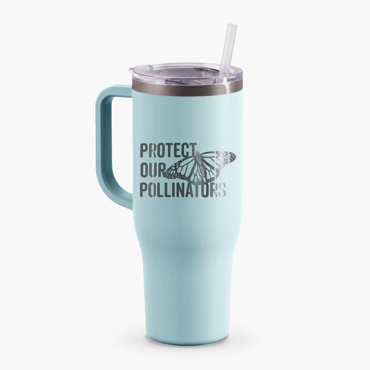 Protect our Pollinators - 40oz Tumbler with Handle