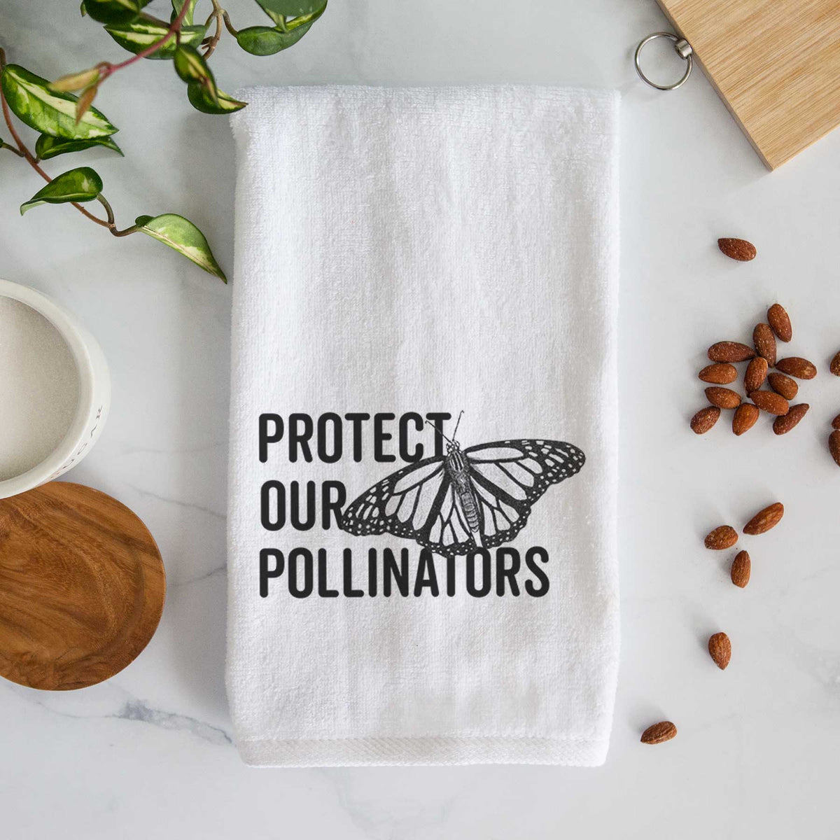 Protect our Pollinators Premium Decorative Hand Towel