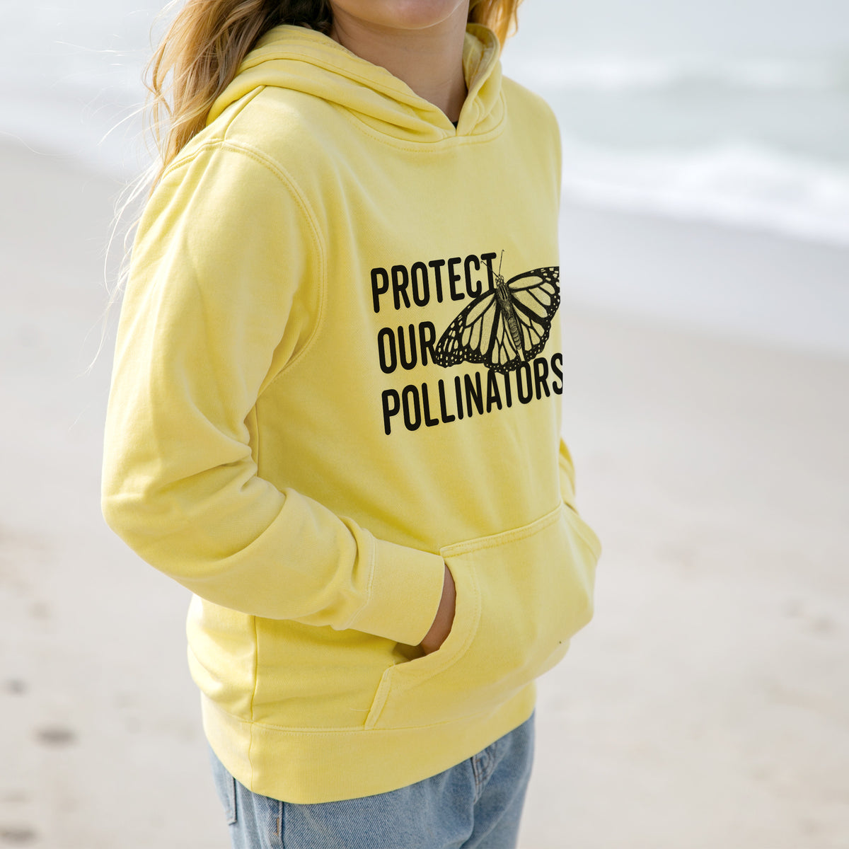 Protect our Pollinators - Youth Pigment Dyed Hoodie