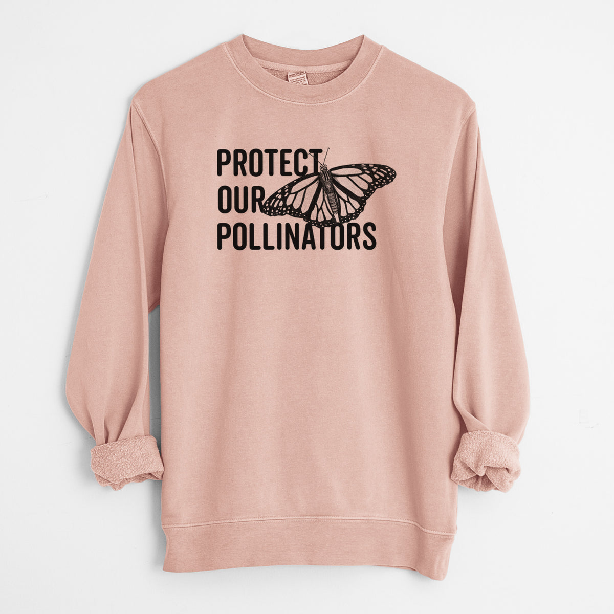 Protect our Pollinators - Unisex Pigment Dyed Crew Sweatshirt