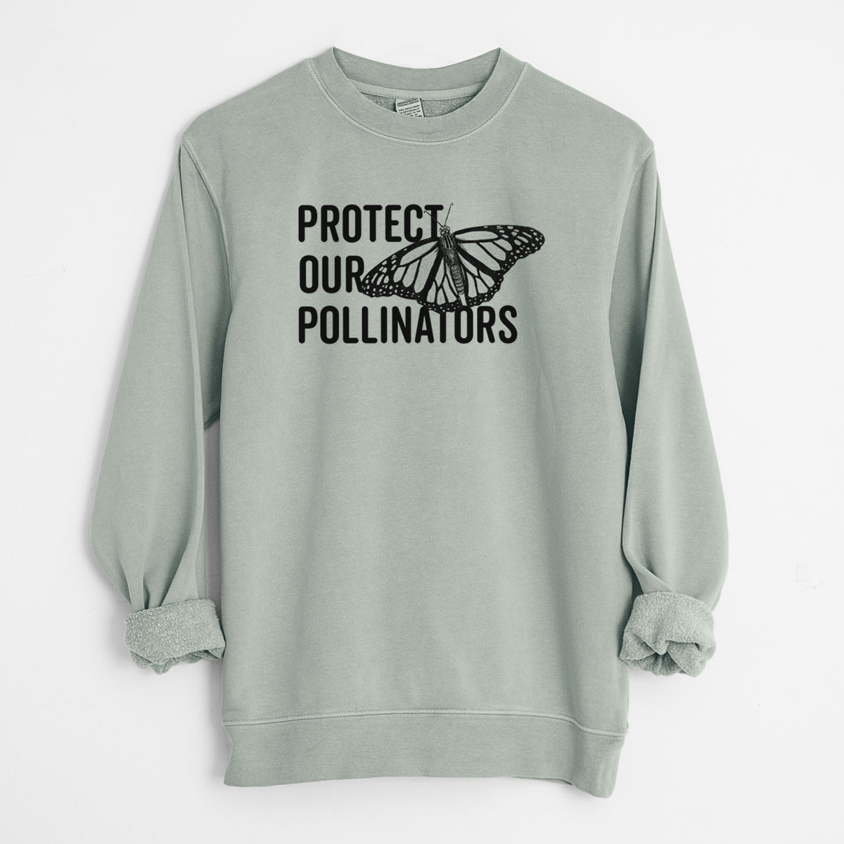 Protect our Pollinators - Unisex Pigment Dyed Crew Sweatshirt