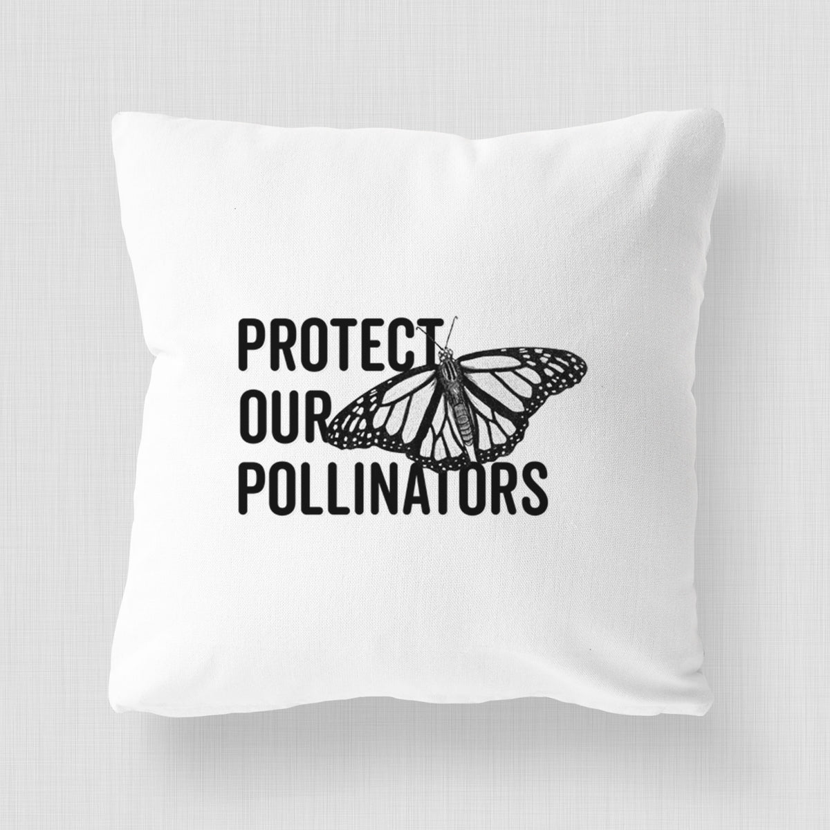 Protect our Pollinators - Throw Pillow Cover