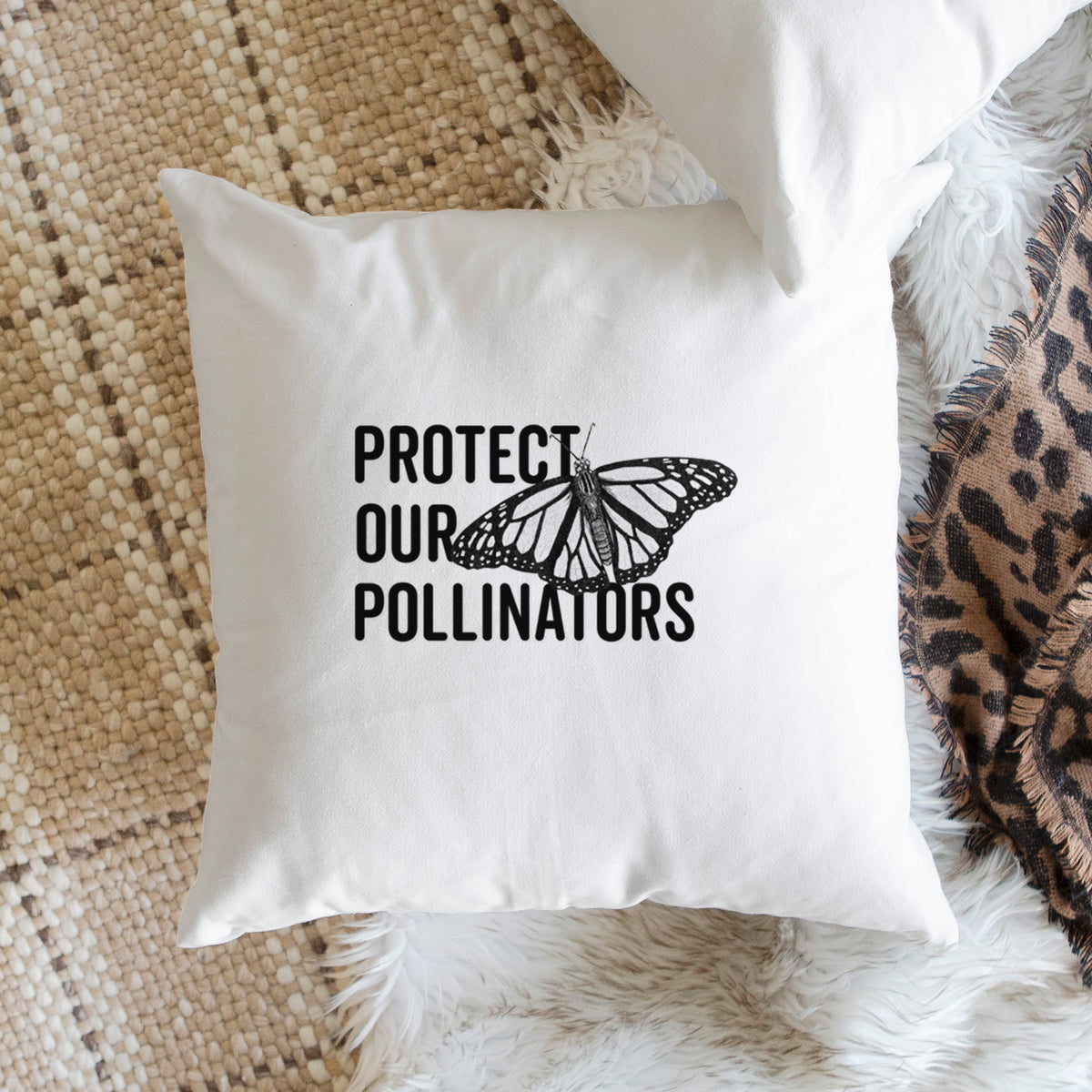 Protect our Pollinators - Throw Pillow Cover