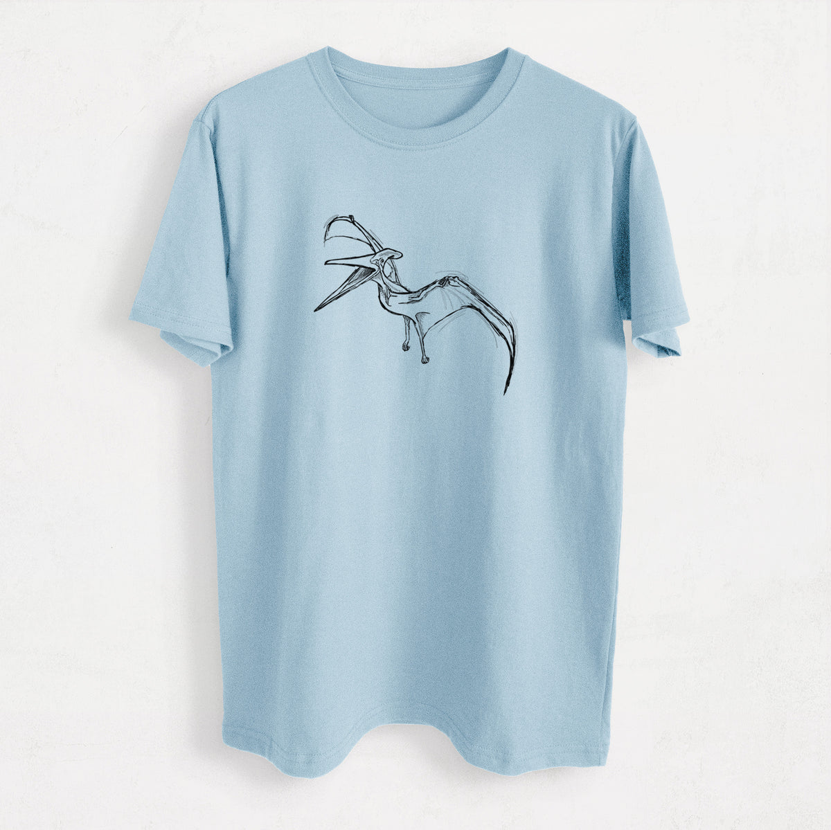 Pteranodon Longiceps - Heavyweight Men&#39;s 100% Organic Cotton Tee