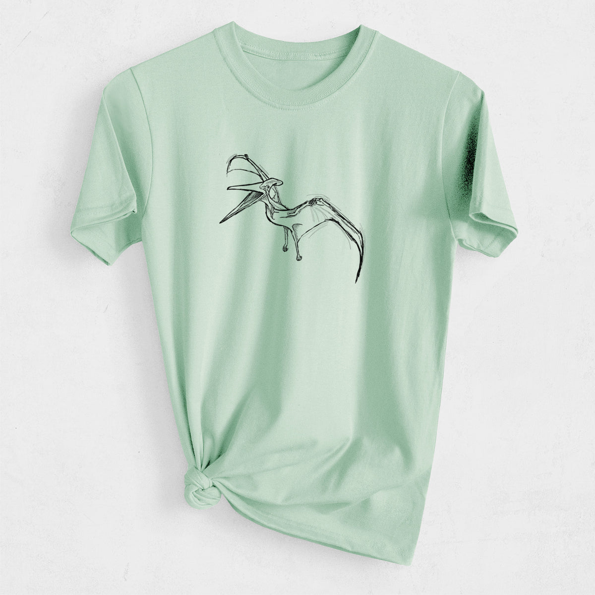 Pteranodon Longiceps - Heavyweight Men&#39;s 100% Organic Cotton Tee
