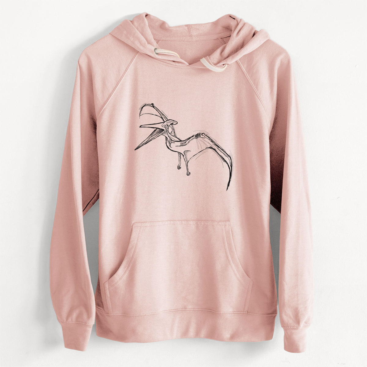 CLEARANCE - Pteranodon Longiceps  - Unisex Slim Fit Loopback Terry Hoodie