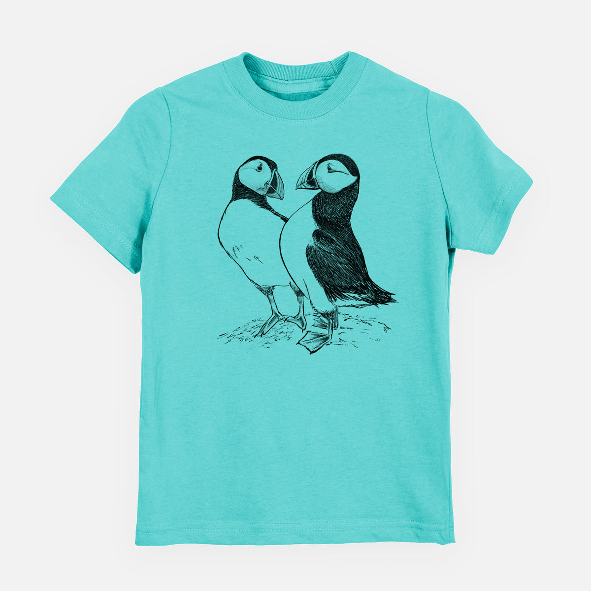 Atlantic Puffins Pair - Fratercula arctica - Toddler/Youth Shirt