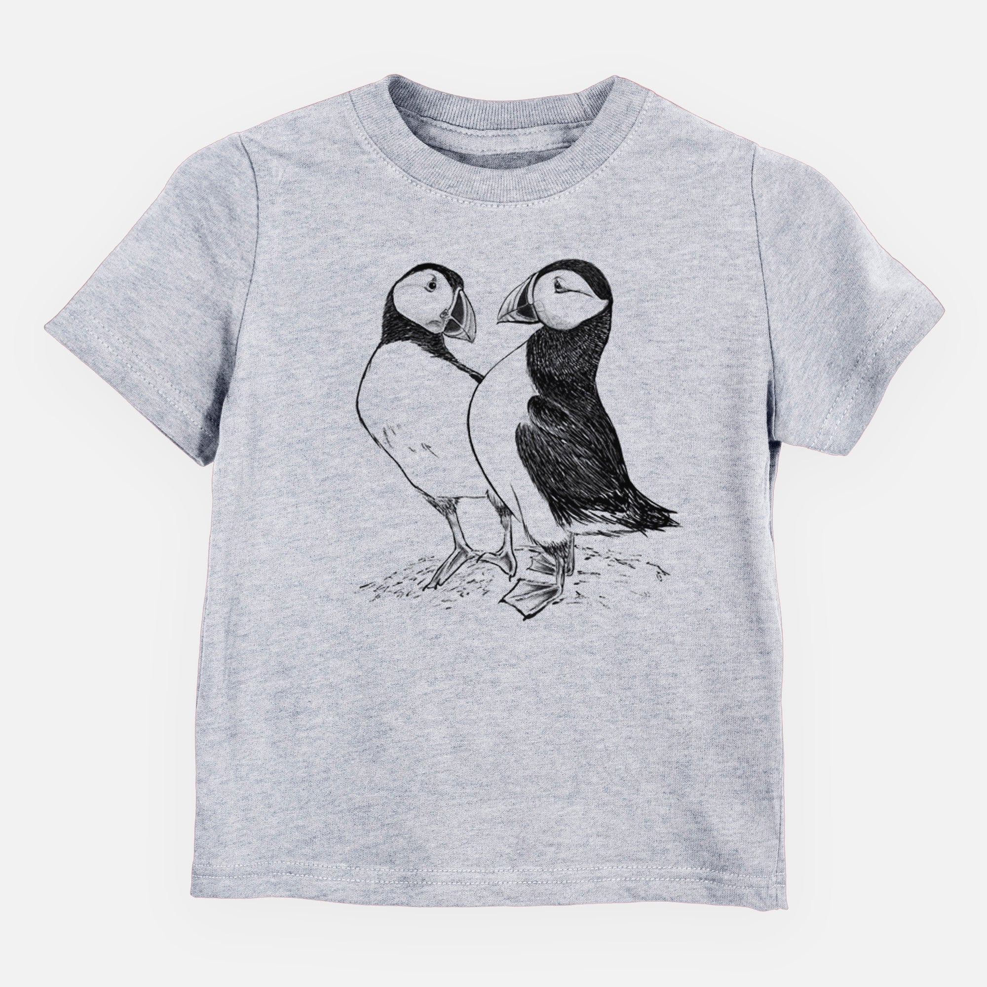 Atlantic Puffins Pair - Fratercula arctica - Toddler/Youth Shirt