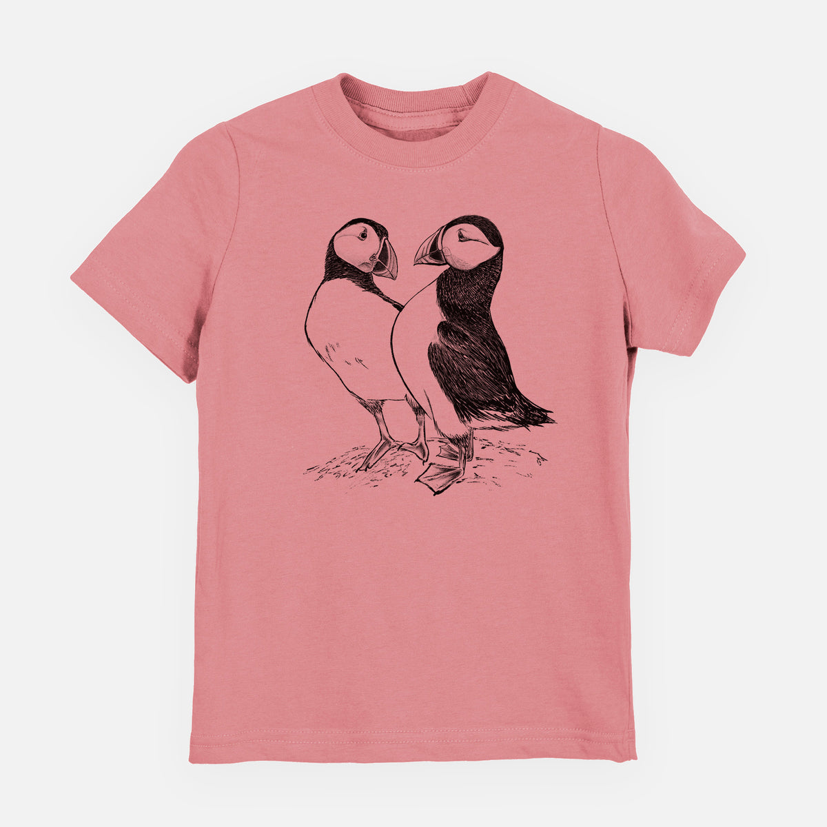 Atlantic Puffins Pair - Fratercula arctica - Youth Shirt