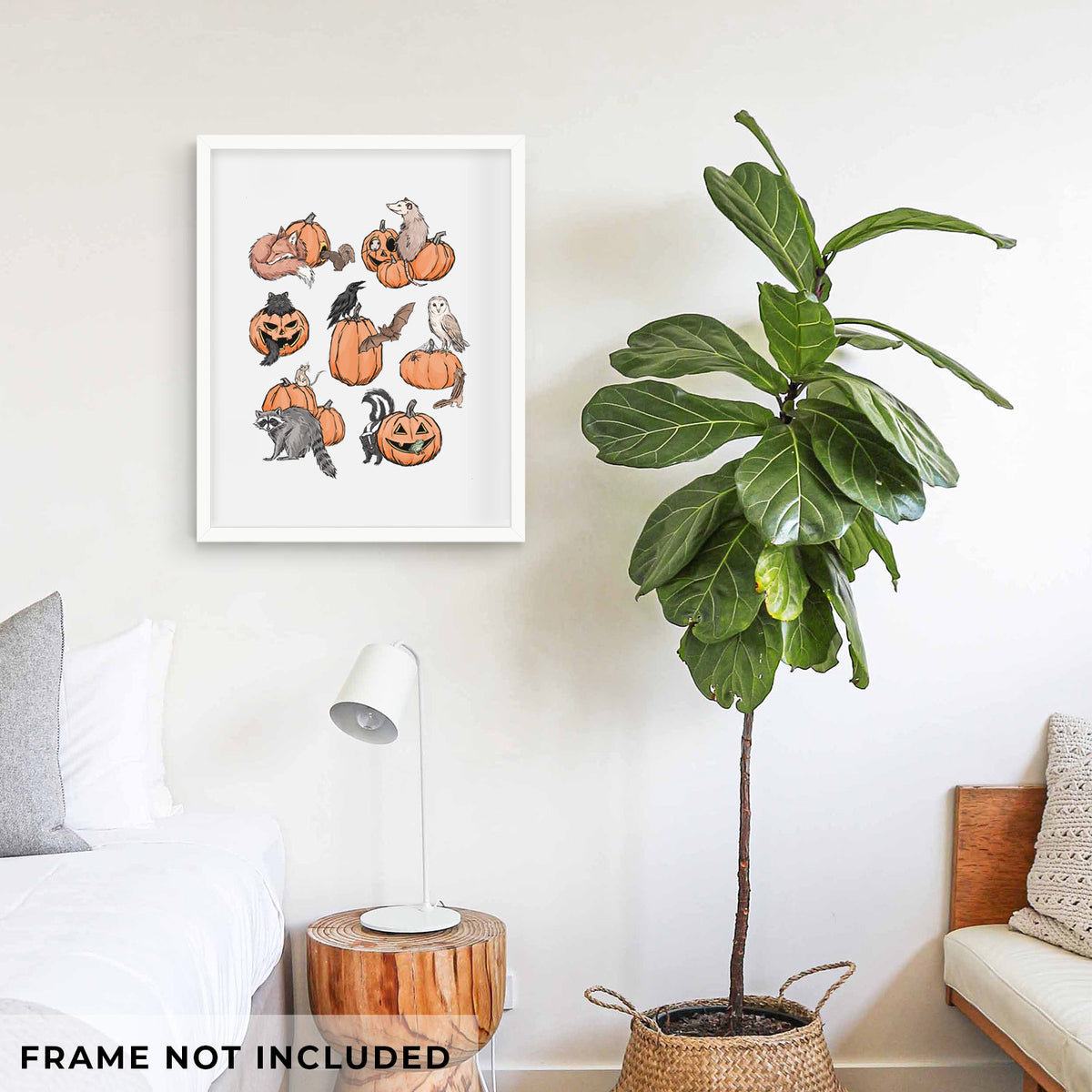 Woodland Pumpkin Patch Party - Fine Art Print
