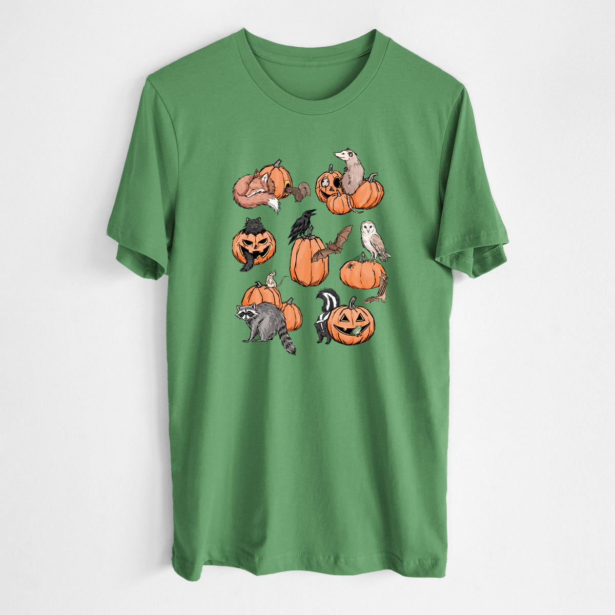 Woodland Pumpkin Patch Party - Lightweight 100% Cotton Unisex Crewneck