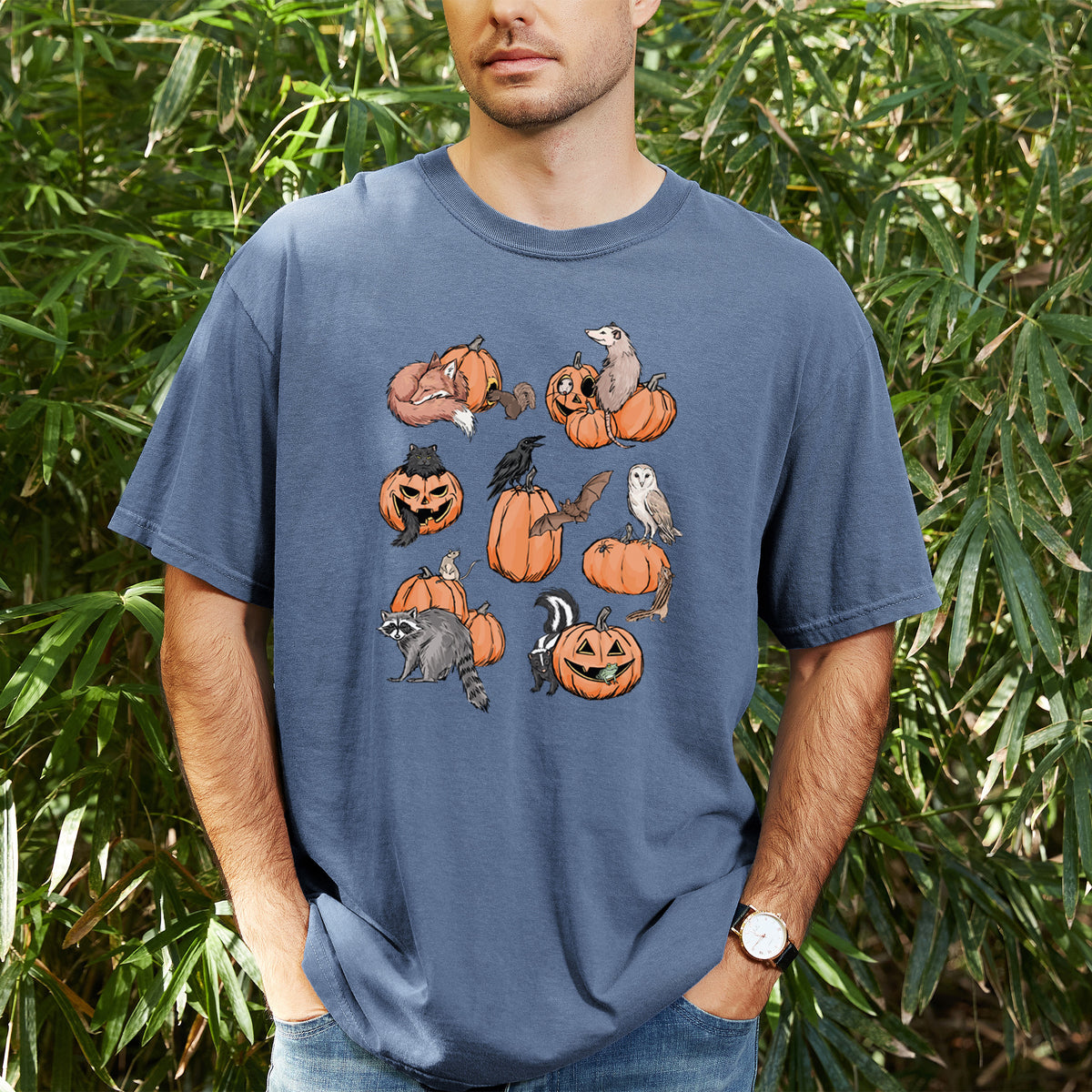 Woodland Pumpkin Patch Party - Unisex Comfort Colors Garment-Dyed Heavyweight T-shirt
