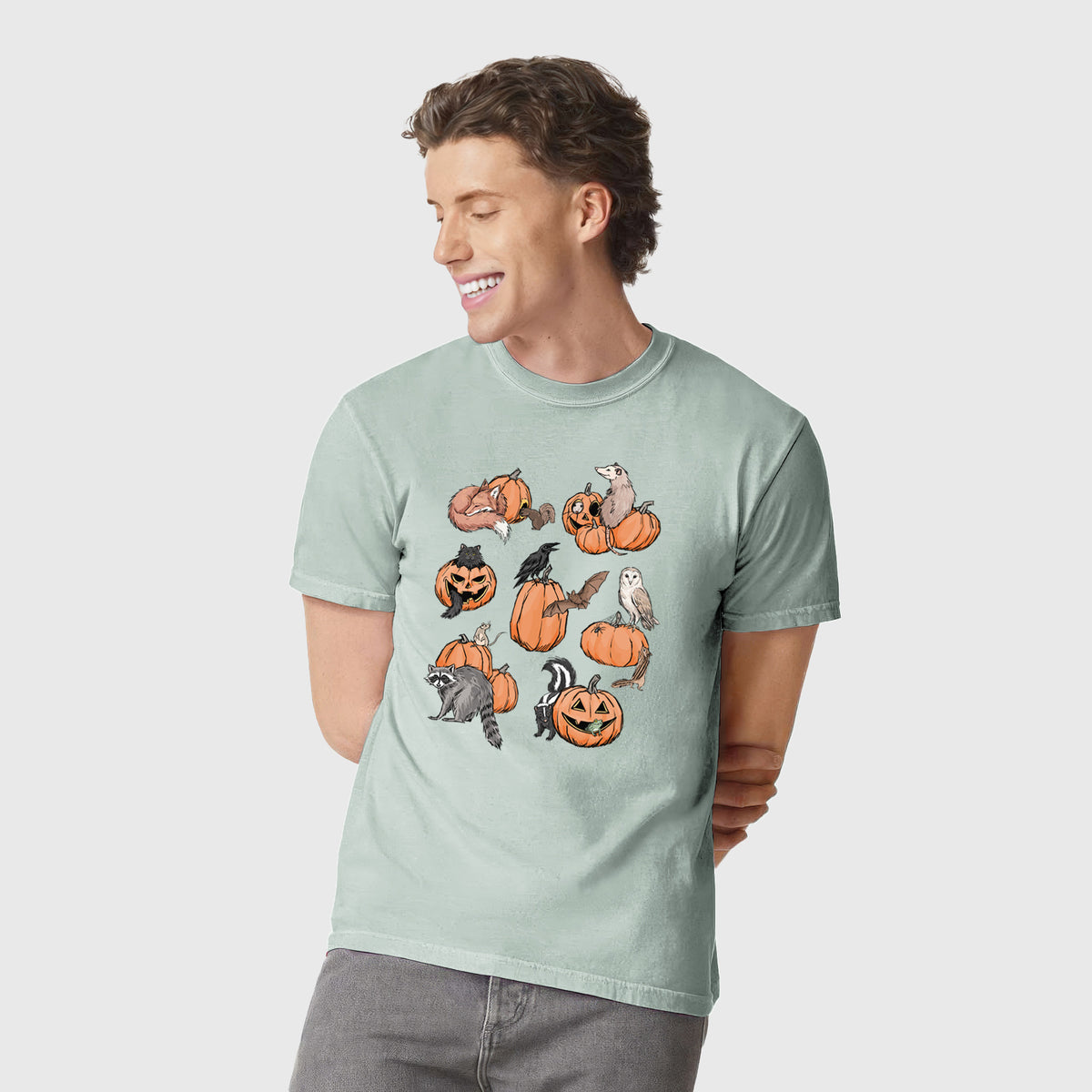 Woodland Pumpkin Patch Party - Unisex Comfort Colors Garment-Dyed Heavyweight T-shirt