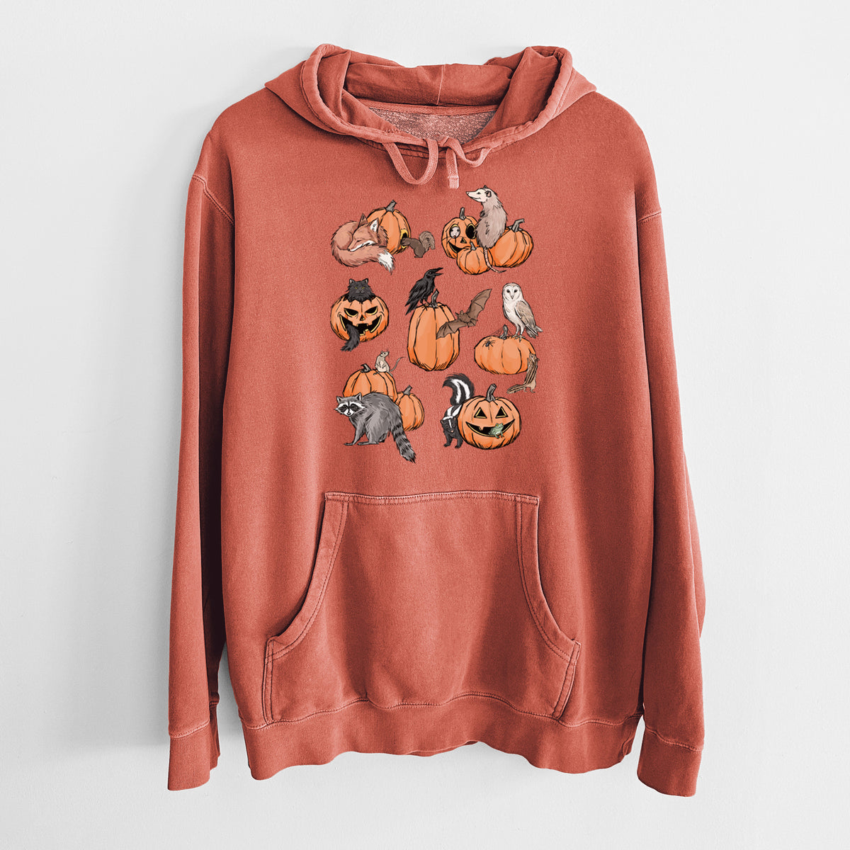 Woodland Pumpkin Patch Party - Unisex Pigment Dyed Hoodie