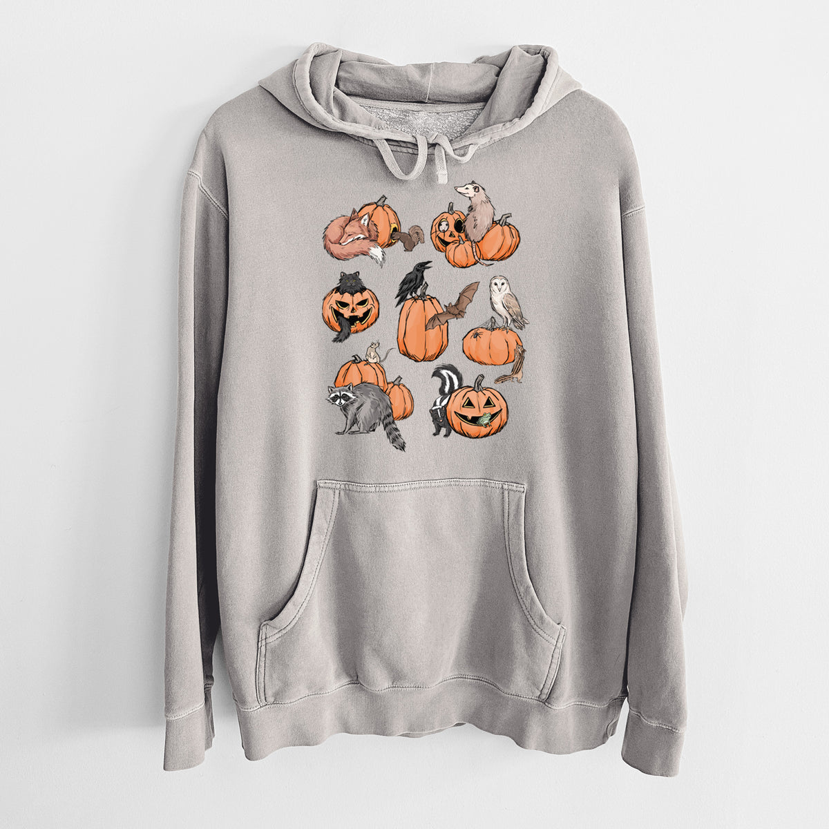 Woodland Pumpkin Patch Party - Unisex Pigment Dyed Hoodie