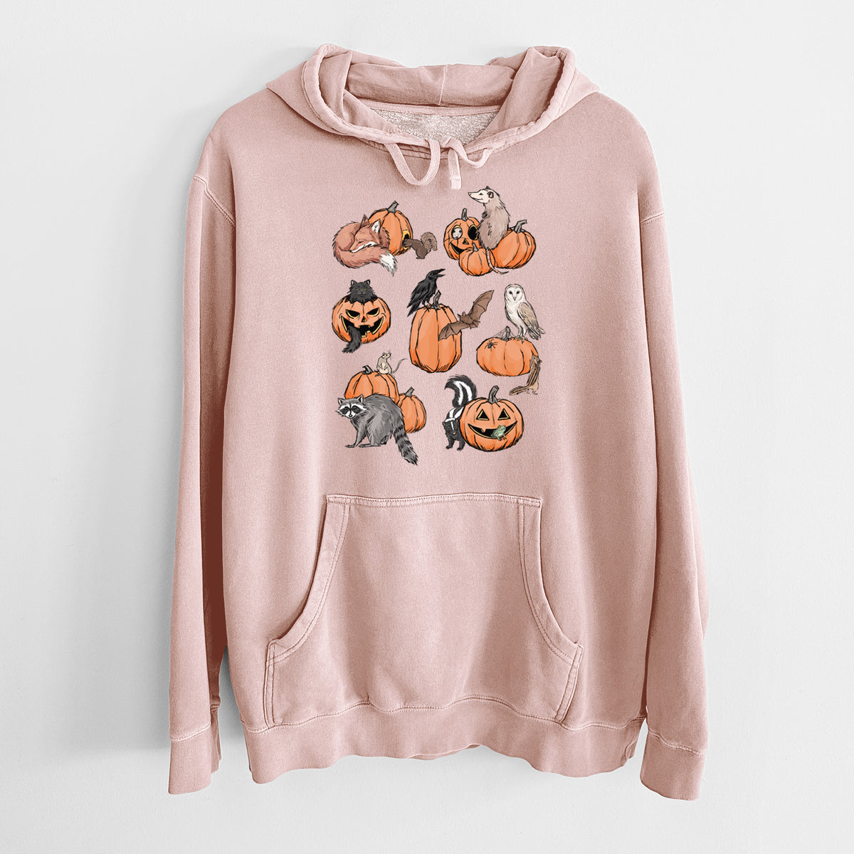 Woodland Pumpkin Patch Party - Unisex Pigment Dyed Hoodie