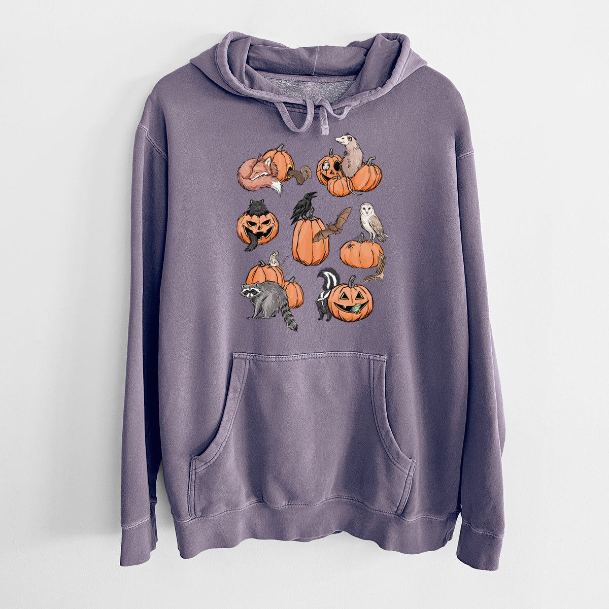 Woodland Pumpkin Patch Party - Unisex Pigment Dyed Hoodie